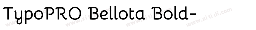 TypoPRO Bellota Bold字体转换
